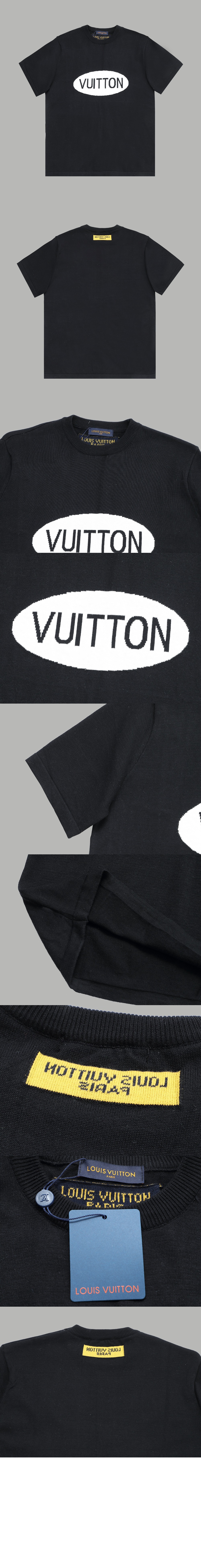 루이비통 로고 프린트 반팔