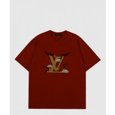 루이비통 로고 프린트 반팔