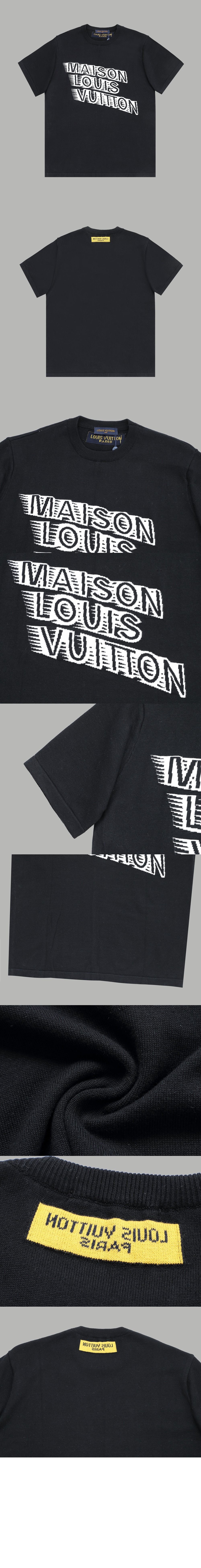 루이비통 로고 프린트 반팔