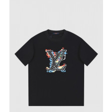 루이비통 로고 프린트 반팔