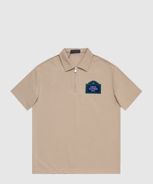 루이비통 로고 프린트 반팔