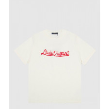 루이비통 로고 프린트 반팔