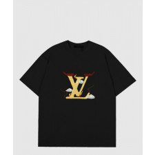 루이비통 로고 프린트 반팔