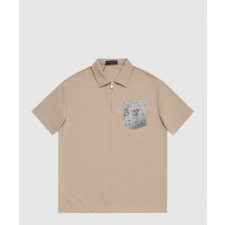 루이비통 로고 프린트 반팔