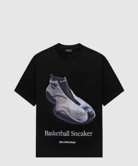 발렌시아가 엑스커베이터 스니커즈 오버사이즈 티셔츠