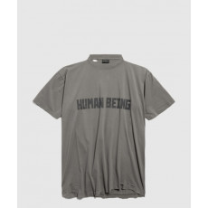 발렌시아가 휴먼 비잉 시프티드 티셔츠