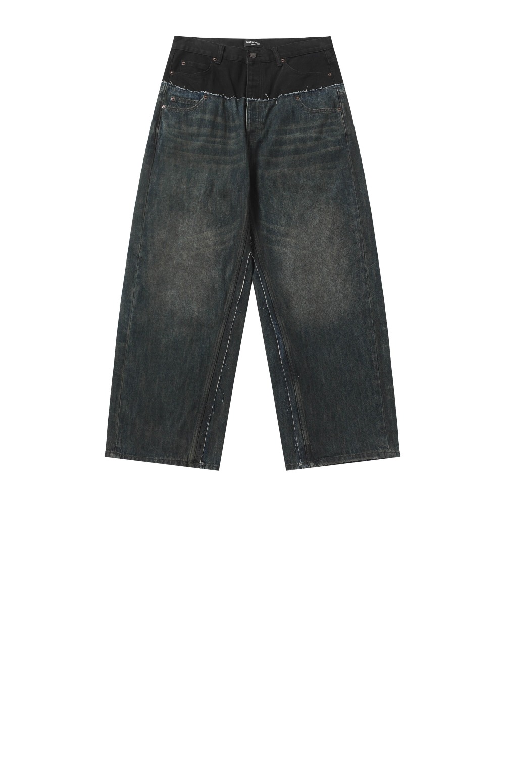 발렌시아가 컷 업 배기 팬츠