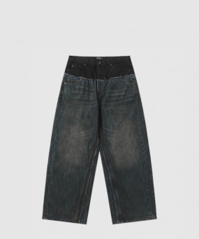 발렌시아가 컷 업 배기 팬츠