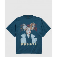 발렌시아가 피피 끄릿 오버사이즈 티셔츠