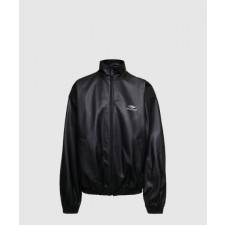 발렌시아가 스포츠 아이콘 트랙수트 레더 자켓