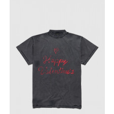 발렌시아가 립스틱 발렌타인 오버사이즈 티셔츠