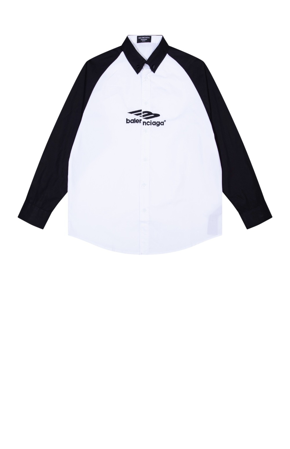 발렌시아가 로고 래글런 셔츠