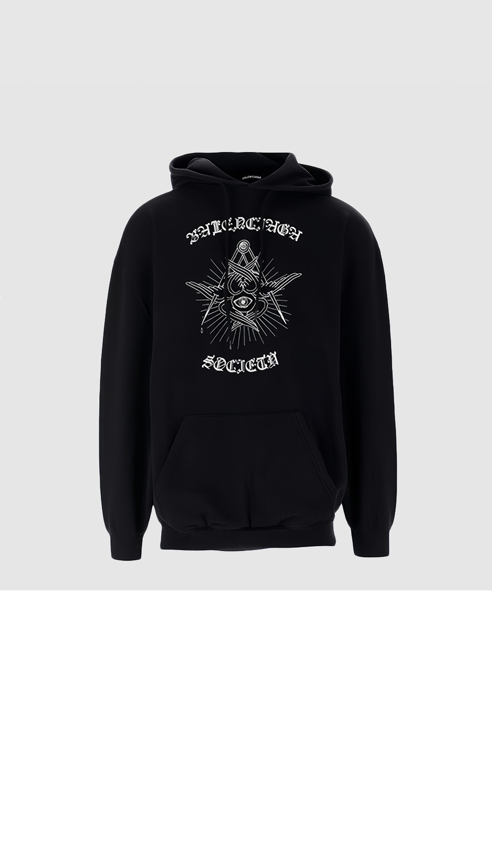 발렌시아가 라지 핏 후디