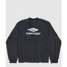 발렌시아가 스포츠 아이콘 미디엄 핏 레이어드 티셔츠