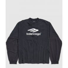 발렌시아가 스포츠 아이콘 미디엄 핏 레이어드 티셔츠