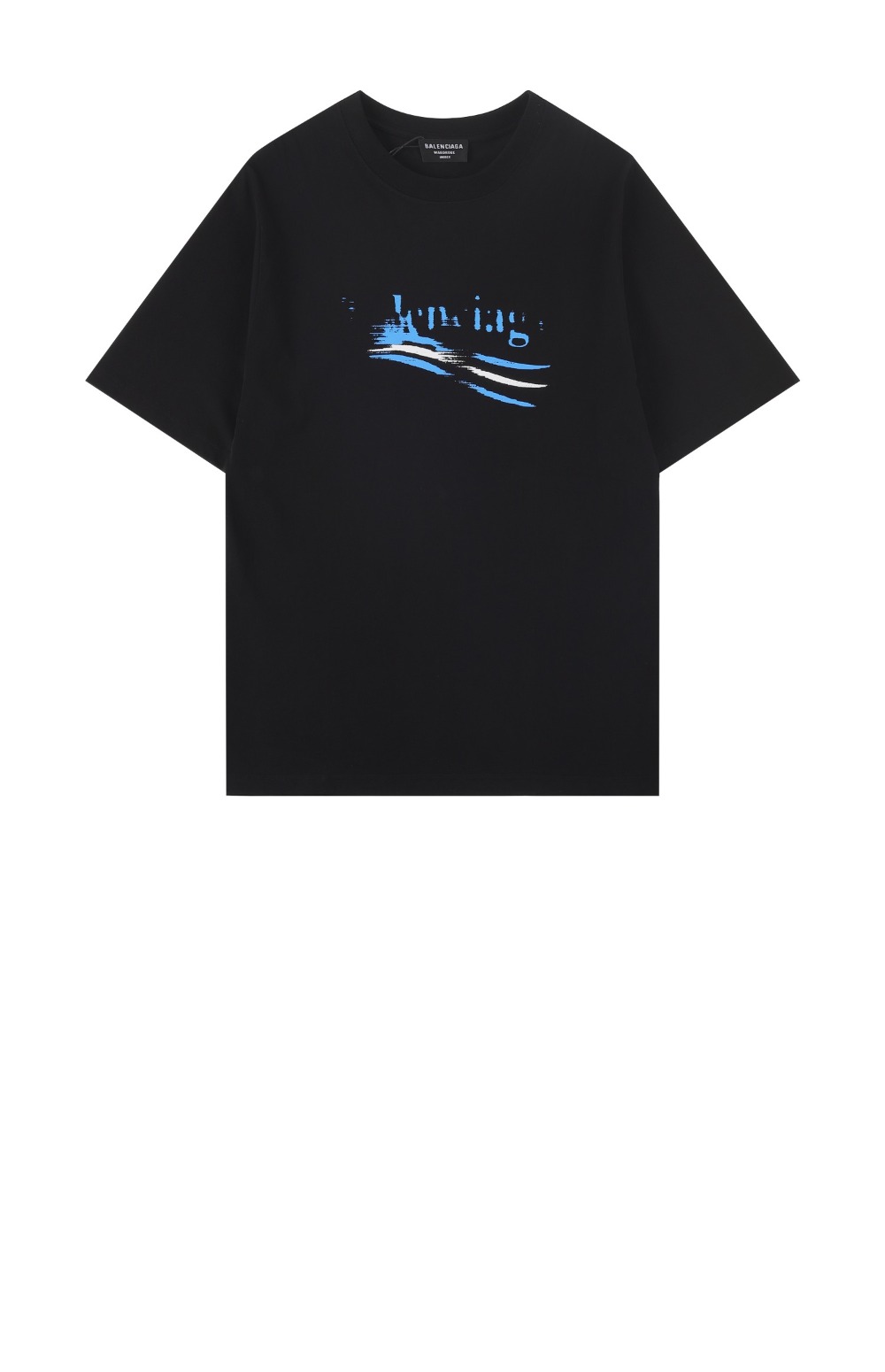 발렌시아가 로고 프린트 반팔