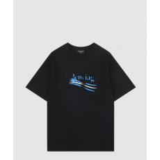 발렌시아가 로고 프린트 반팔