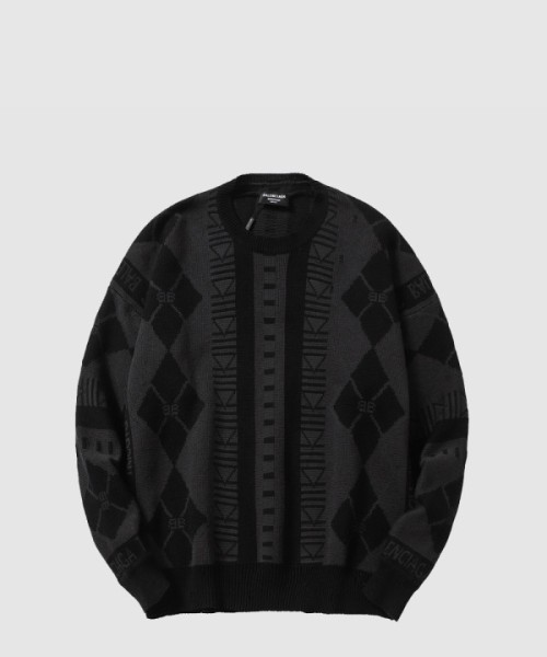 발렌시아가 크루넥 스웨터