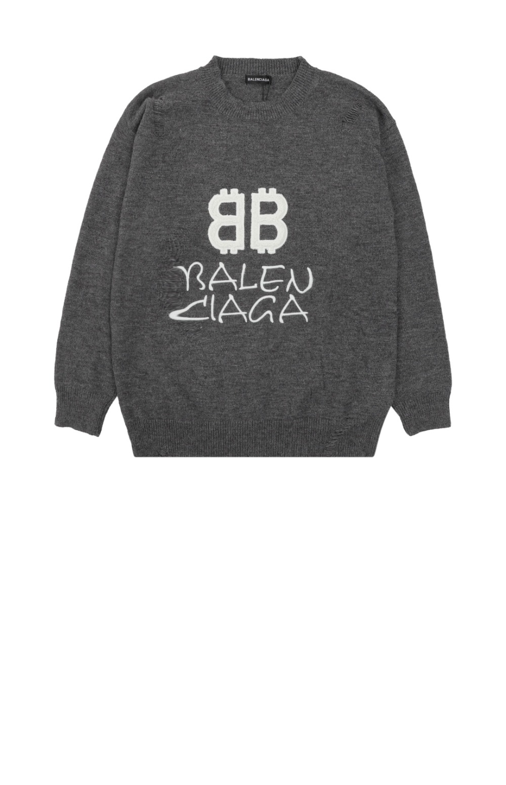 발렌시아가 크루넥 스웨터