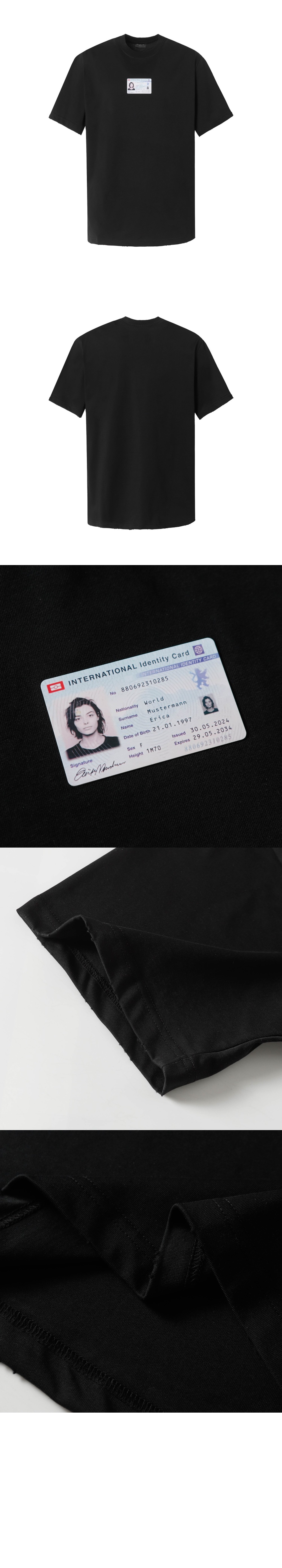 발렌시아가 로고 프린트 반팔