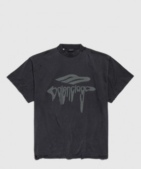 발렌시아가 리퀴파이드 오버사이즈 티셔츠