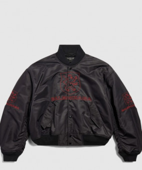 발렌시아가 라이언 클럽 바시티 재킷