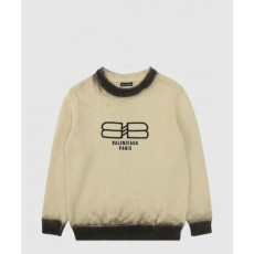 발렌시아가 프린트 니트 톱