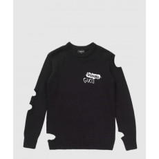 발렌시아가 프린트 니트 톱