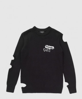 발렌시아가 프린트 니트 톱