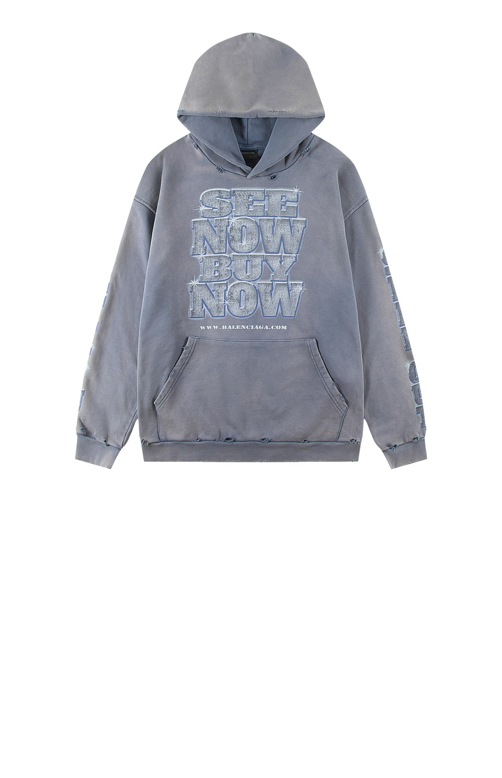 발렌시아가 라지 핏 후디