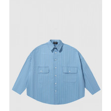 발렌시아가 로고 프린트 셔츠 톱