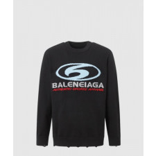 발렌시아가 로고 프린트 크루넥 스웨트셔츠