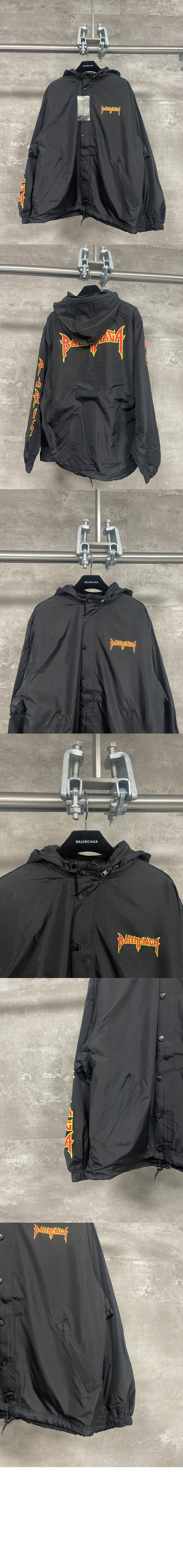 발렌시아가 로고 프린트 윈드브레이커