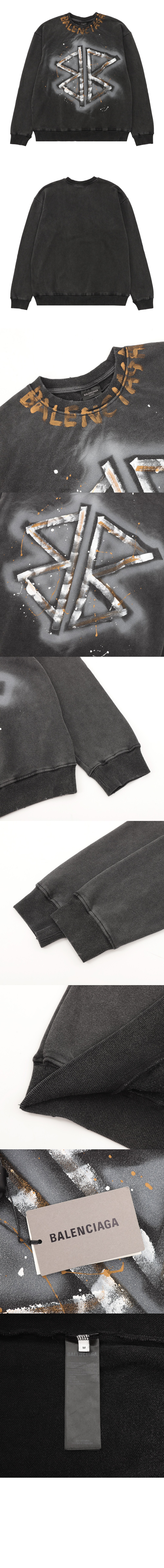 발렌시아가 플라워 코튼 톱