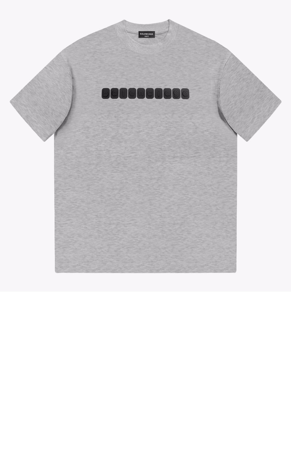 발렌시아가 로고 프린트 반팔