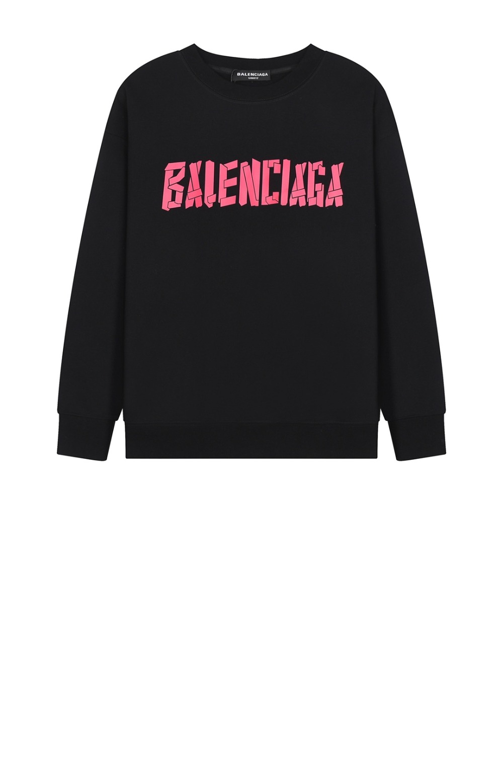 발렌시아가 로고 프린트 면 톱