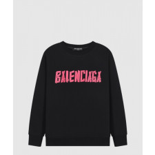 발렌시아가 로고 프린트 면 톱