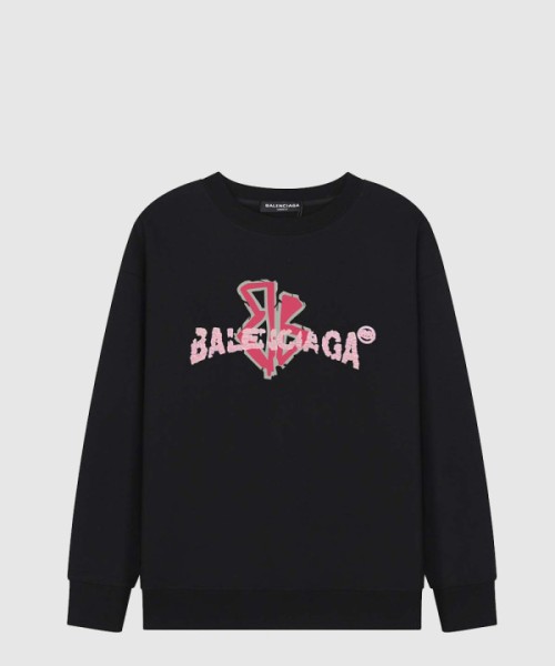 발렌시아가 로고 프린트 면 톱