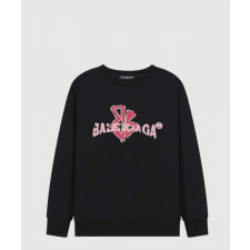 발렌시아가 로고 프린트 면 톱