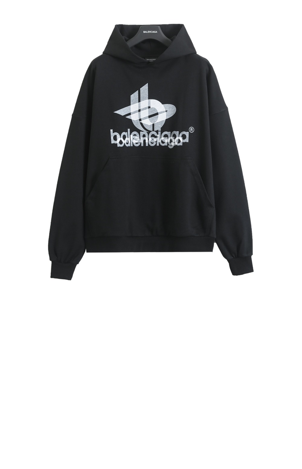 발렌시아가 후드 티셔츠