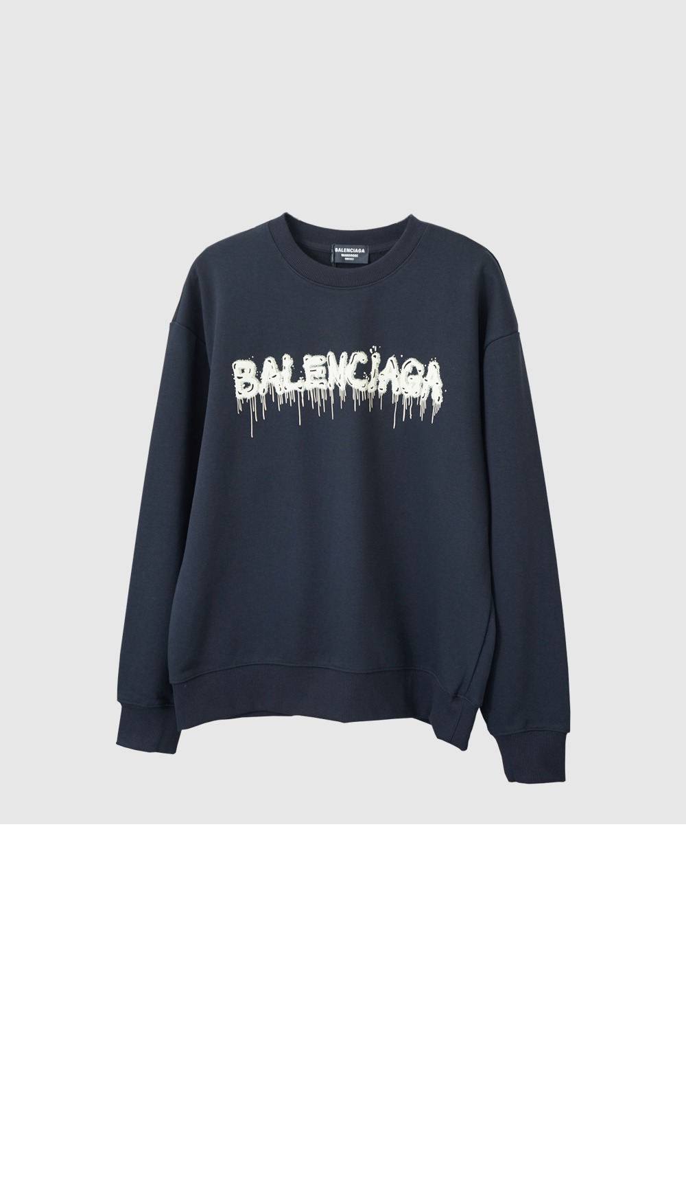 발렌시아가 로고 프린트 면 톱