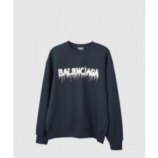 발렌시아가 로고 프린트 면 톱