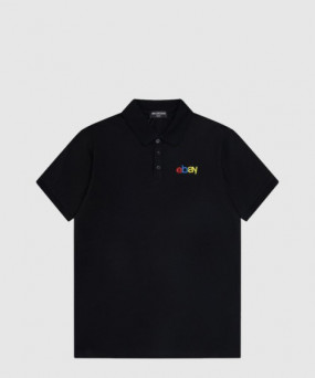 발렌시아가 이베이 자수 반팔 폴로 셔츠