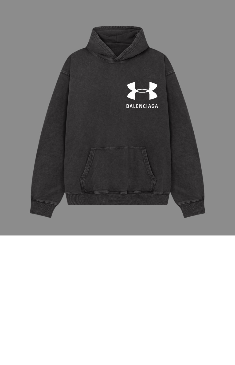 발렌시아가 후드 티셔츠