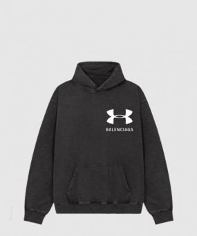 발렌시아가 후드 티셔츠