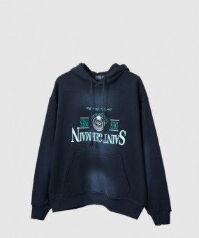 발렌시아가 로고 프린트 면 톱