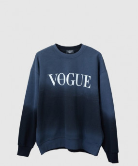 발렌시아가 로고 프린트 면 톱