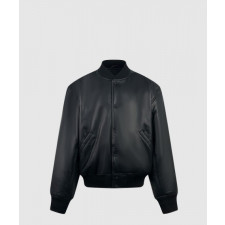 발렌시아가 보머 가죽 재킷