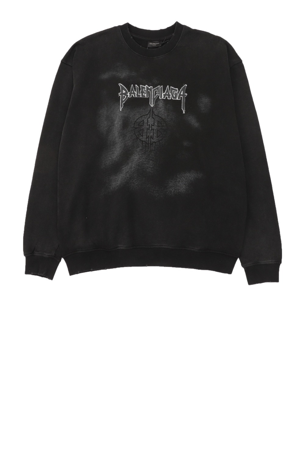 발렌시아가 로고 프린트 면 톱