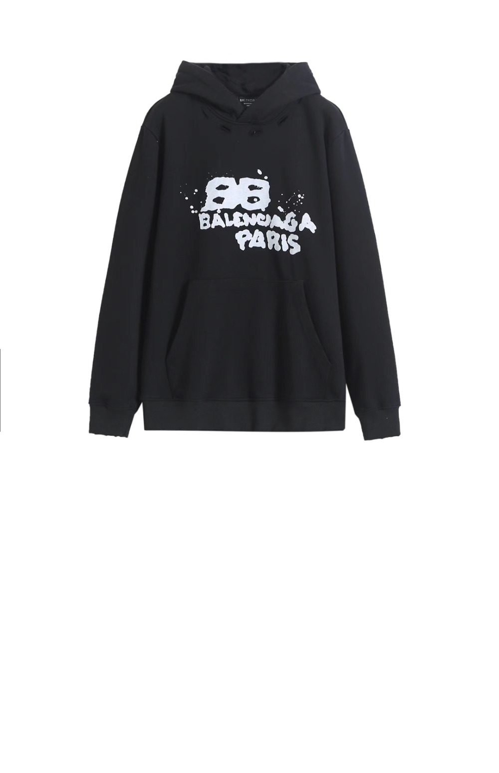 발렌시아가 드로운 BB 아이콘 라지 핏 후디